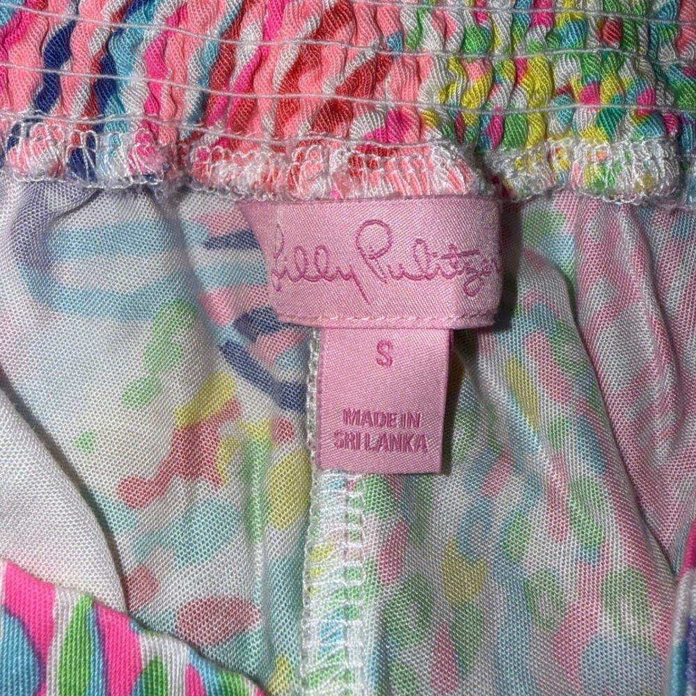 Lilly Pulitzer Callahan Scalloped Shorts Womens S Pink Green Shell Resort Preppy - Picture 3 of 10
